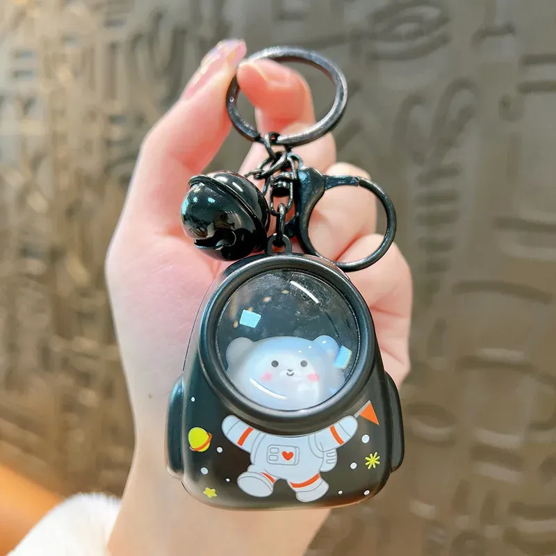 ZAKOL Kreatives leuchtendes Nachtlicht, Astronauten-Katze, Schulranzen-Schlüsselanhänger, exquisiter, interessanter Schulschmuck, Geschenke für Mädchen und Jungen