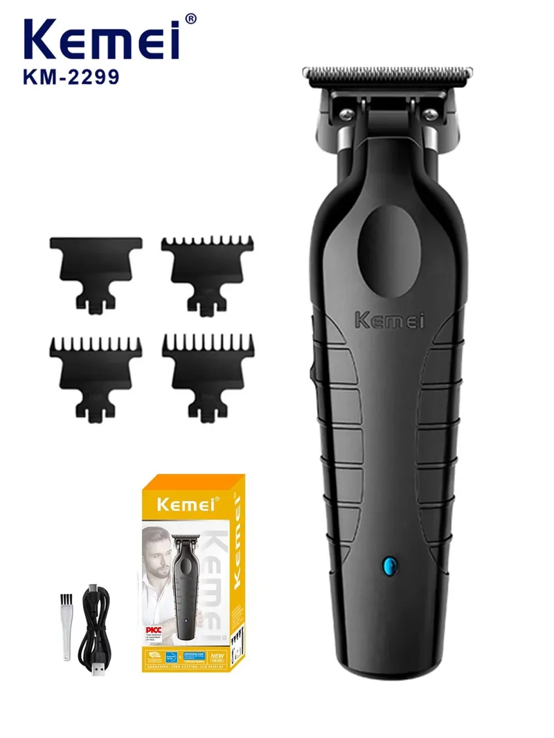 Kemei 2299 Kabelloser Haarschneider für Herren USB-Aufladbarer Elektrischer Haarschneider Trimmer Elektrische Haarschneidemaschine KM-2299