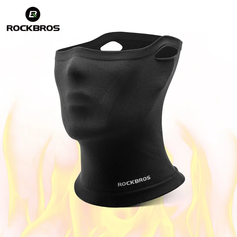 ROCKBROS Wärmer Fahrradmasken Bandana Gesichtsmaske Sturmhaube Outdoor Wandern Eisseidenmaske Bequemer nahtloser Schutzschal