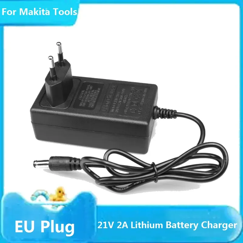 12,6 V 21 V Lithium-Batterie-Ladegerät 2 A für 18 V Makita elektrische Bohrmaschine Poliermaschine Rasenmäher intelligente Netzteil-Stecker