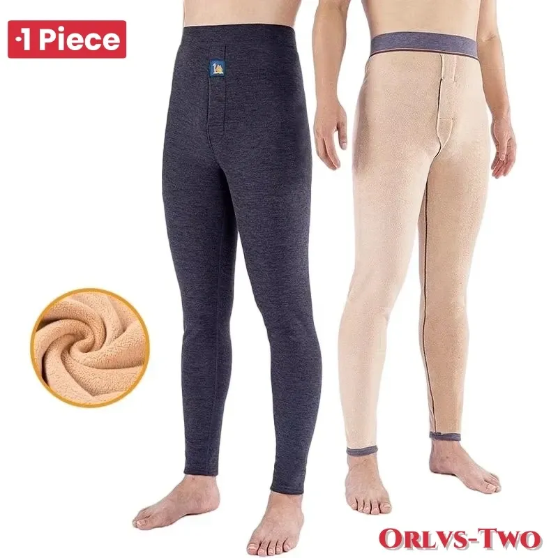 Thermo-Unterwäsche für Herren, Winterkleidung, Fleece, warm halten, weiche, bequeme Unterhose, Nachtwäsche, atmungsaktive Thermo-Leggings - 10.48 EUR