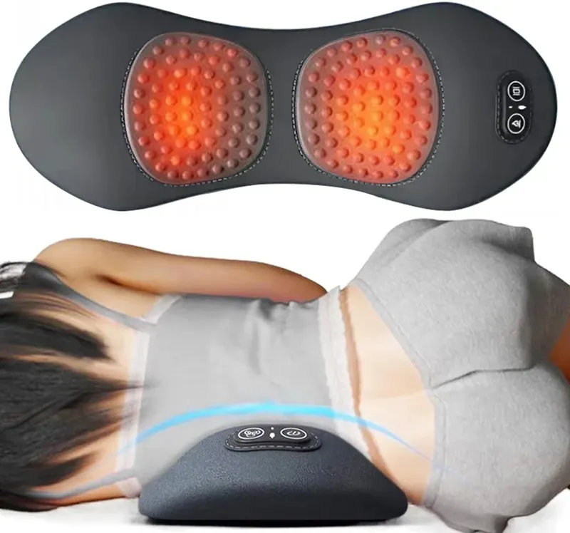 NEUE 3-in-1 Zurück Massager Taille Kissen Bett Schlafen Taille Schutz Pad Elektrische Massage Liegen Flache Taille schmerzen Taille Massager