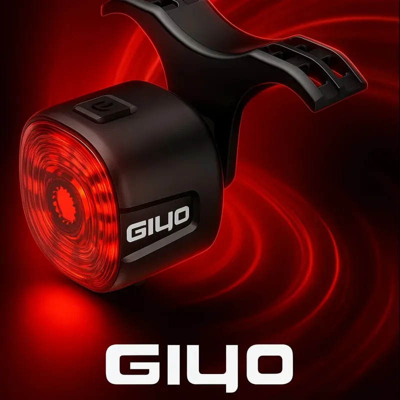 GlYO Fahrrad-Rücklicht – Smart mit automatischer Bremserkennung/nicht intelligente Option – IP66 wasserdicht über USB wiederaufladbar für MTB/Rennrad