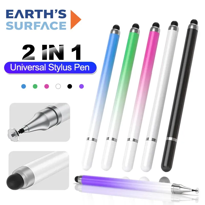 Universeller Stylus-Stift für Android IOS, Zeichnung, kapazitiver Bildschirm, Touch-Stift für Xiaomi Samsung 2-in-1-Tablet-Stifte mit hoher Empfindlichkeit