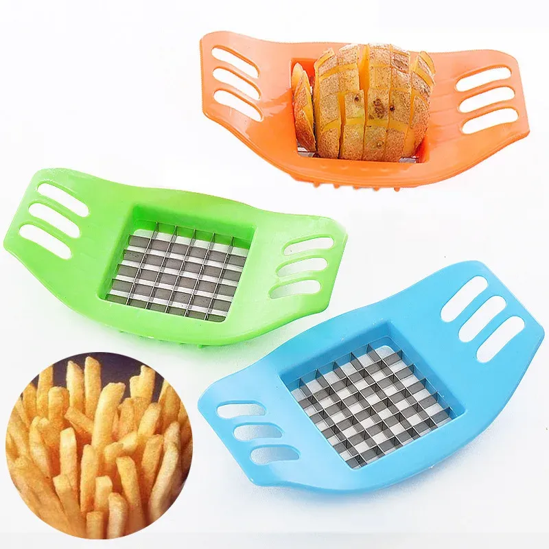 Pommes Frites Maker Kartoffelschneider Gemüse Kartoffelschneider Cutter Chopper Chips Herstellungswerkzeug Kartoffelschneidewerkzeug Küchenhelfer