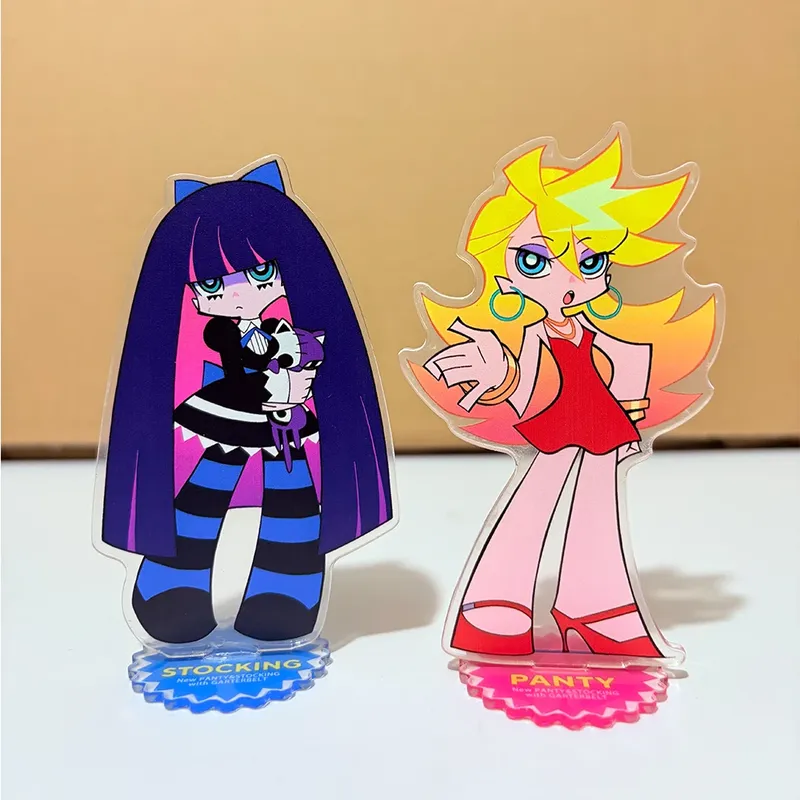 Anime Höschen & Strumpf mit Strumpfgürtel Figur Acryl Stand Ornament Niedliche Desktop Modell Dekoration Cosplay Requisiten Fans Geschenk 10CM