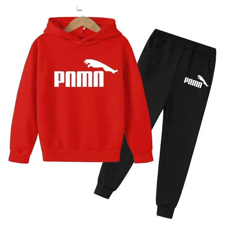 Kinder Herbst Frühling Trend Brief Drucken 2 stücke Hoodie + Hosen Trainingsanzüge 2-13 Jahre Jungen Mädchen Casual Outfits kinder Kleidung Sets