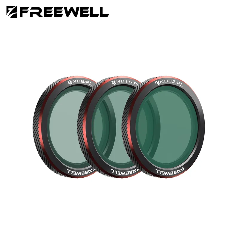 Freewell 3er-Pack Magnetfilter-Kompatibilität DJI Neo 2 Drohnen, ND, UV, CPL, ND/PL, Glow Mist 1/4 Filter Fotografie-Zubehör