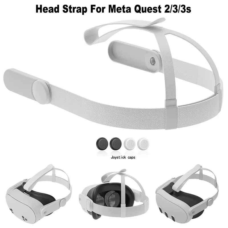 Verbesserter, verstellbarer Ersatz-Kopfgurt, kompatibel mit Meta Quest 2/3/3s, komfortables Elite-Gurt-VR-Zubehör