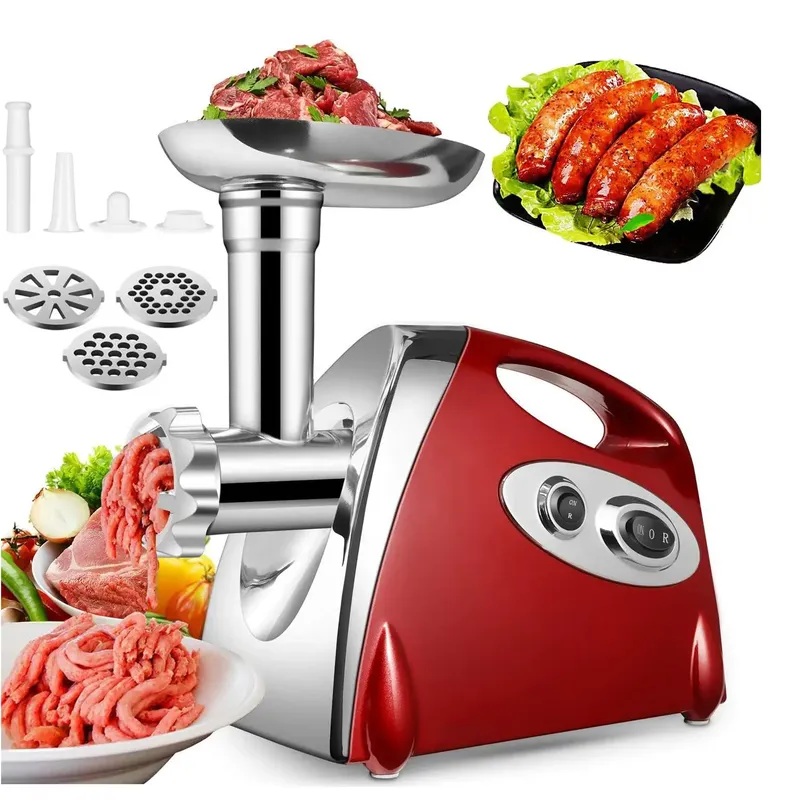 2800 W Elektrische Fleischwölfe Lebensmittel Brecher Edelstahl Multifunktionale Gemüse Slicer Prozessor Chopper Küchengeräte