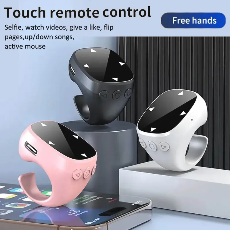 Fernbedienung Touchscreen Seitenwender für TikTok Bluetooth Kamera Videoaufzeichnung für iPad iPhone Remote Scrolling Ring