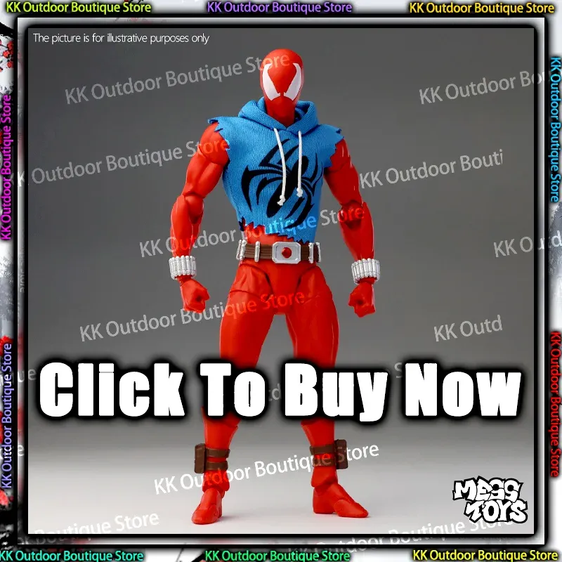 Auf Lager: Mess Toys Scarlet Hero Scarlet Spider-Man Anime Actionfigur, Statue, Modell, Geschenke, Kinderspielzeug