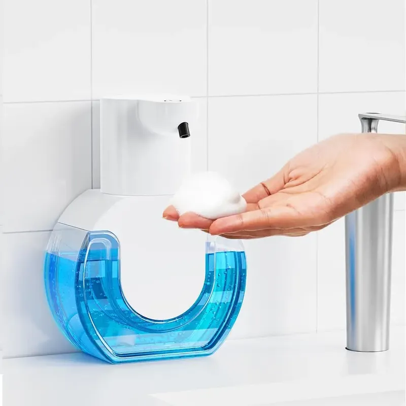 420 ml berührungsloser Desktop- oder wandmontierter IPX5-wasserdichter intelligenter Infrarot-Schaum-/Flüssigseifenspender mit automatischer Sinn für den Schreibtisch