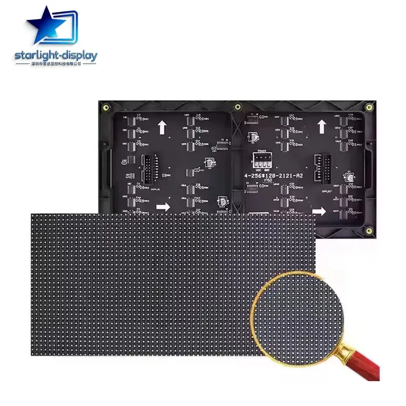 LED Indoor P4 256 x 128 mm Bildschirmpanel-Videomodul 64 x 32 Pixel 1/16 Scan SMD RGB Vollfarb-Matrix-Display 3in1 Licht HUB75
