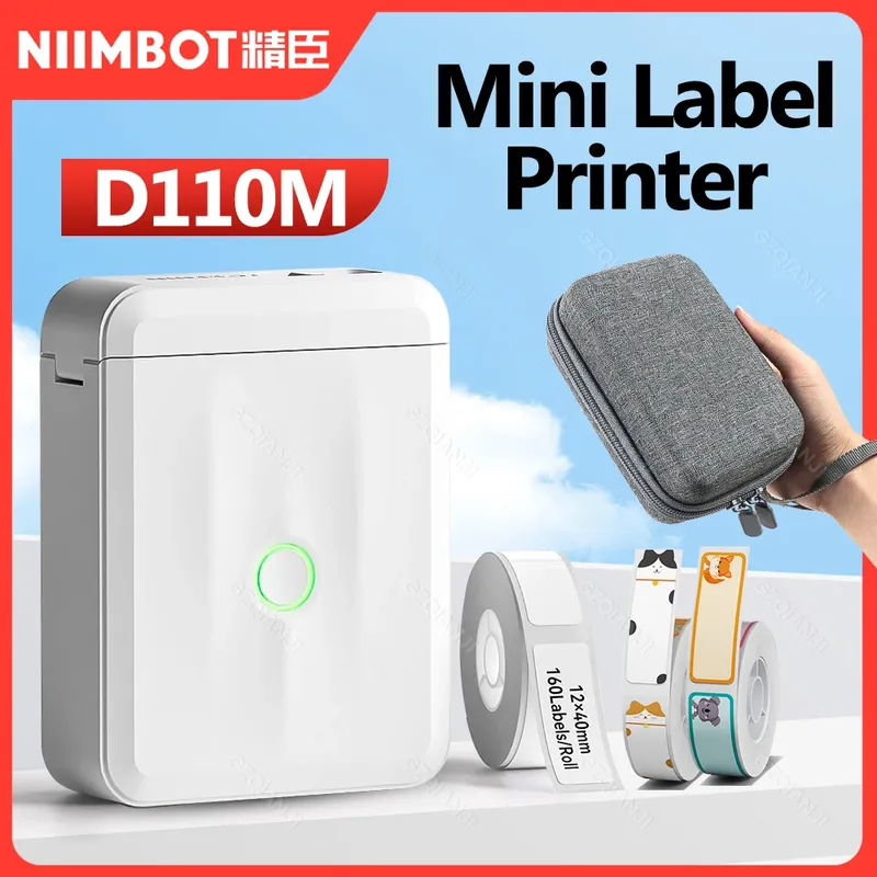 D110M Niimbot Label Thermo-Aufkleberdrucker, kabellos, Bluetooth, tragbar, Mini-Maschine, Barcode, Code, UV-Tag, selbstklebender Hersteller