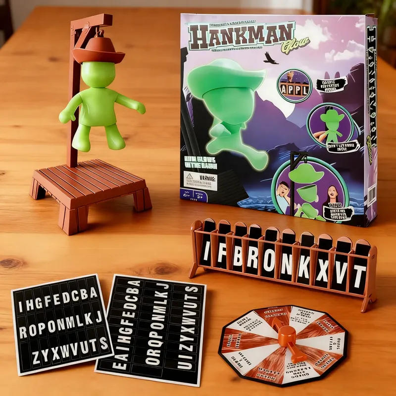 Magnetisches Hangman-Geheimniswortspiel, Gallows-Ratenwort, Brettspiel, Desktop-Spiel für alle Altersgruppen, interaktives Spielzeug für die Versammlung von Partys