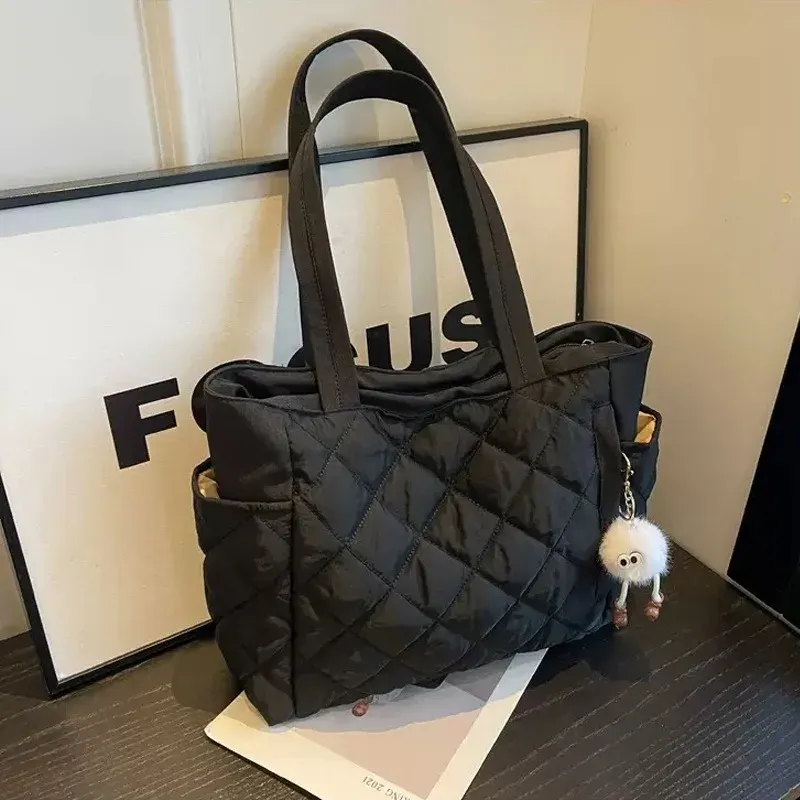Baumwolltasche Rhombus, große Damen-Handtasche, Einkaufstasche, vielseitige Umhängetasche, grenzüberschreitend