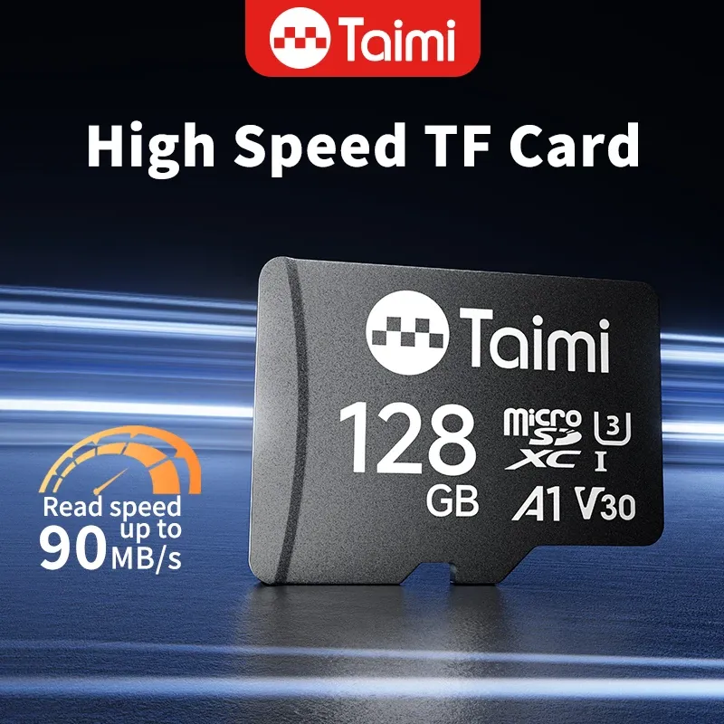 Taimi 128GB Micro-Speicherkarte 32GB 64GB 256GB U3 V30 4K Video TF-Karte für Überwachung, Sicherheitskamera, Actionkamera, Drohne