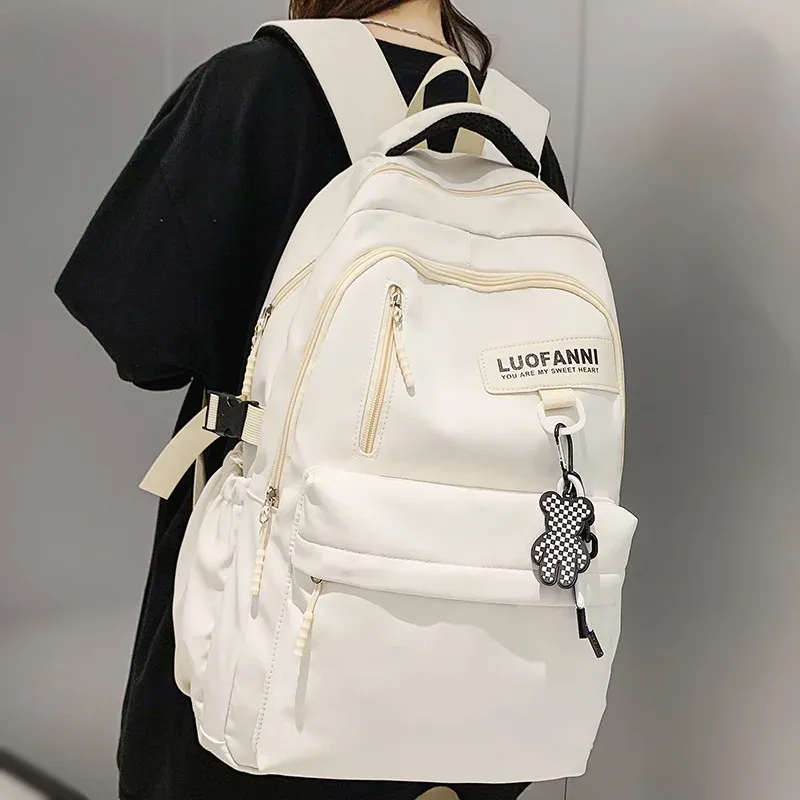Männer Frauen hohe Kapazität wasserdicht College-Rucksack coole Mädchen Junge Schult asche Dame Laptop Student Mode weibliche Reisebuch Taschen