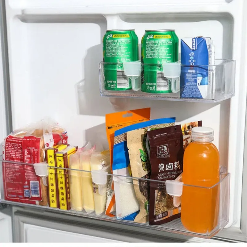 Trennwandclip für den Kühlschrank im Haushalt, Trennwand für die Seitentür, Lagerregal, multifunktionaler Trennwandclip, Schnalle