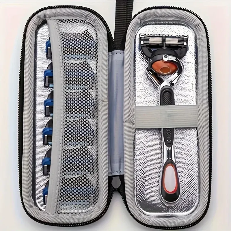 1 Stück Vintage Razor Reiseetui – EVA-Hartschalen-Aufbewahrungstasche für Rasierset, langlebig und schützend, perfekter Begleiter für Männer