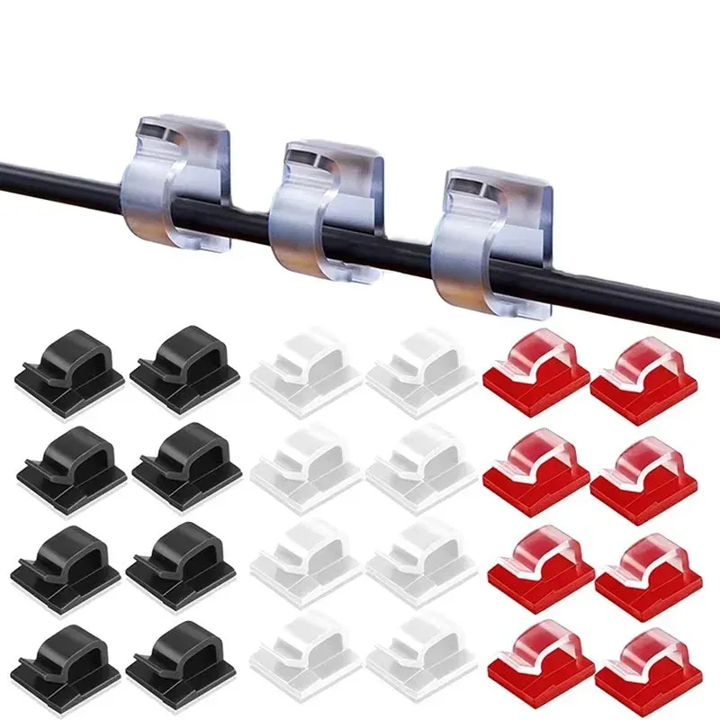 10/20/30/50PCS Kabel Management Clip Führung Linie Draht Anordnung Schutz Fixationen Kabel Halter Ausverkauf Clips befestigen Hause