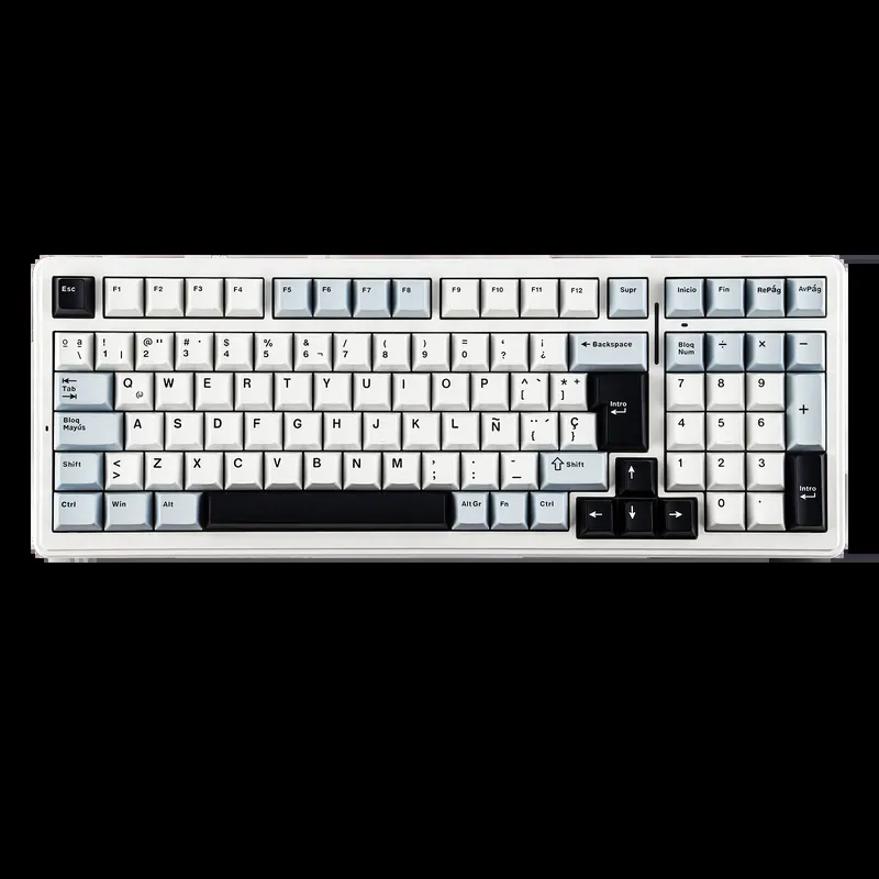 AULA F99 ISO-ES 96% QWERTY-Layout Hot-Swap Spanische Gaming-Tastatur mit Kabel RGB-Hintergrundbeleuchtung Vorgeschmierte Lineare Schalter