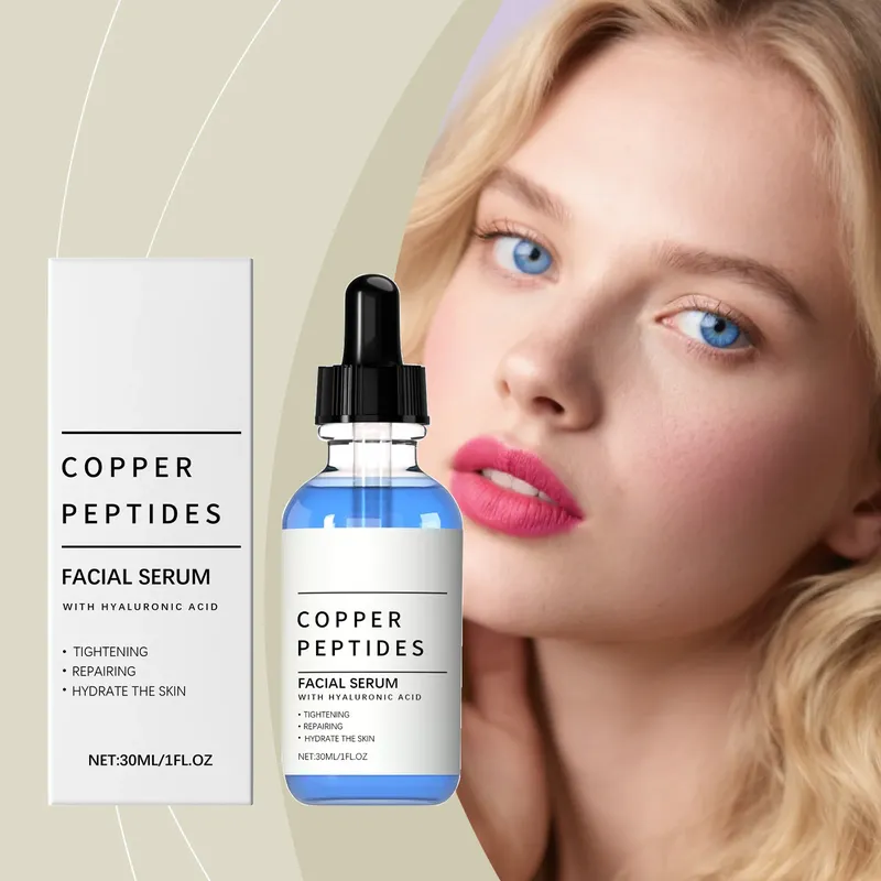 Kupferpeptide, feuchtigkeitsspendende Gesichtsessenz, erhöht die Gesichtselastizität, glatte, straffende Haut, verbessert feine Linien, beruhigt das Gesichtsserum