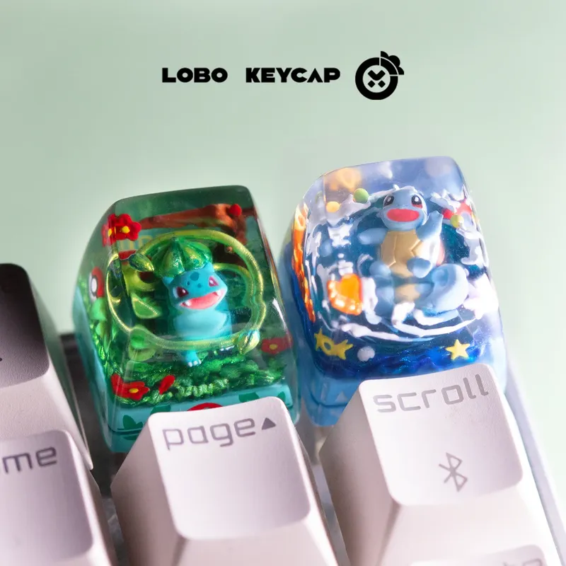 PokéMon Pikachu Personalisierte Tastenkappe, mechanische Tastaturkappe, einzelne süße Anime-Harz-Tropfenkleber, individuelle Esc-Tastenkappe, Geschenke