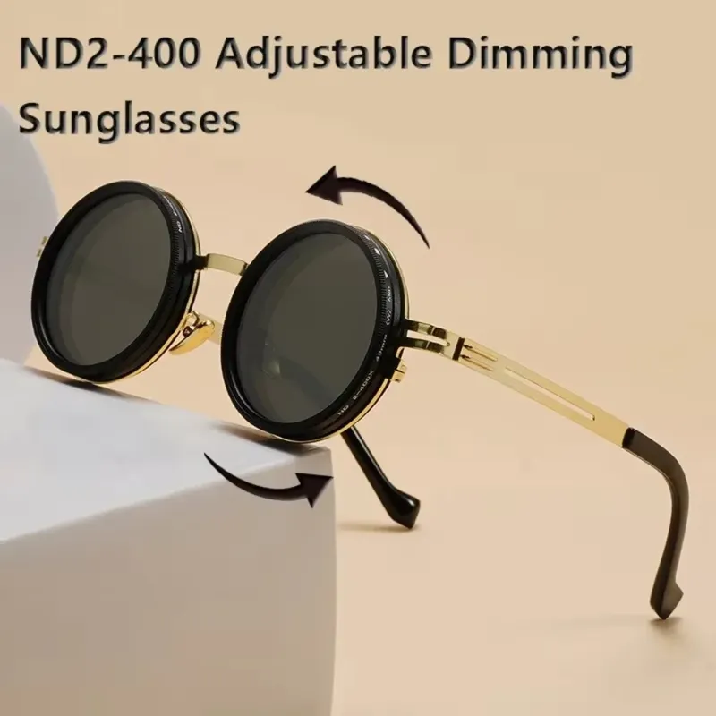 Mode ND2-400 Einstellbare Dimmbrille ND Filter UV400 Angeln Sonnenbrille 9-stufige Mit Glasse Fall Sonnenbrille Fahren