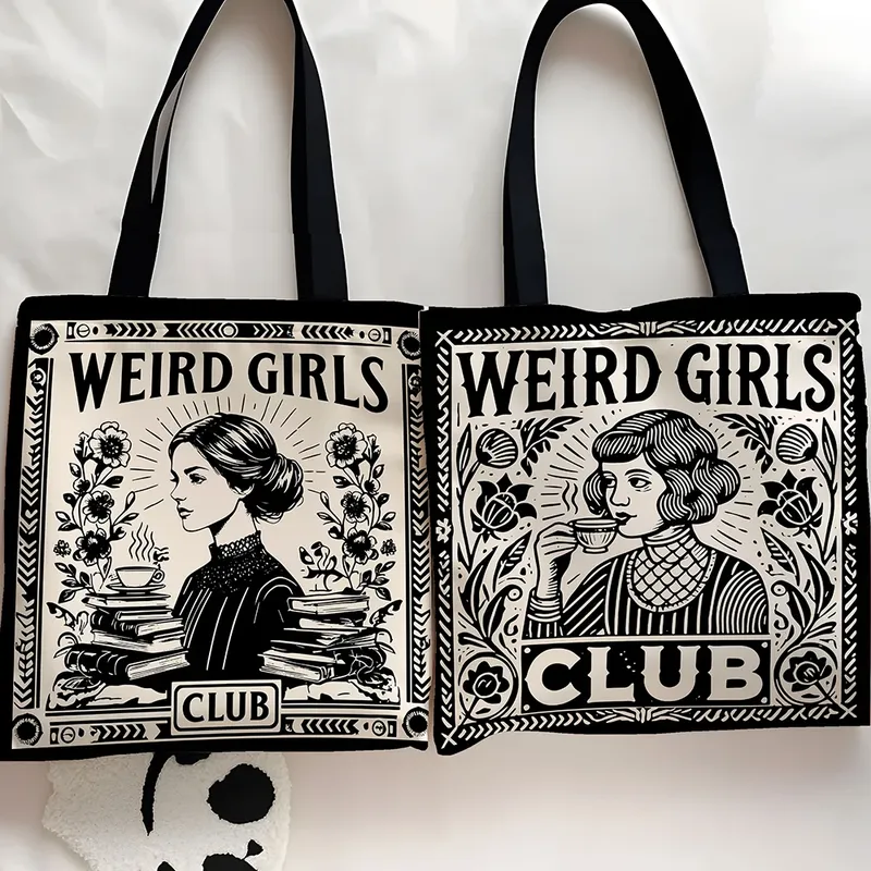 1 Stück Weird Girls Club Tragetasche, Girls Club Geschenke, Girls Squad, Girls Crew, Girls Weekend, Geschenk für coole Mädchen, Geschenk für sie, Bes