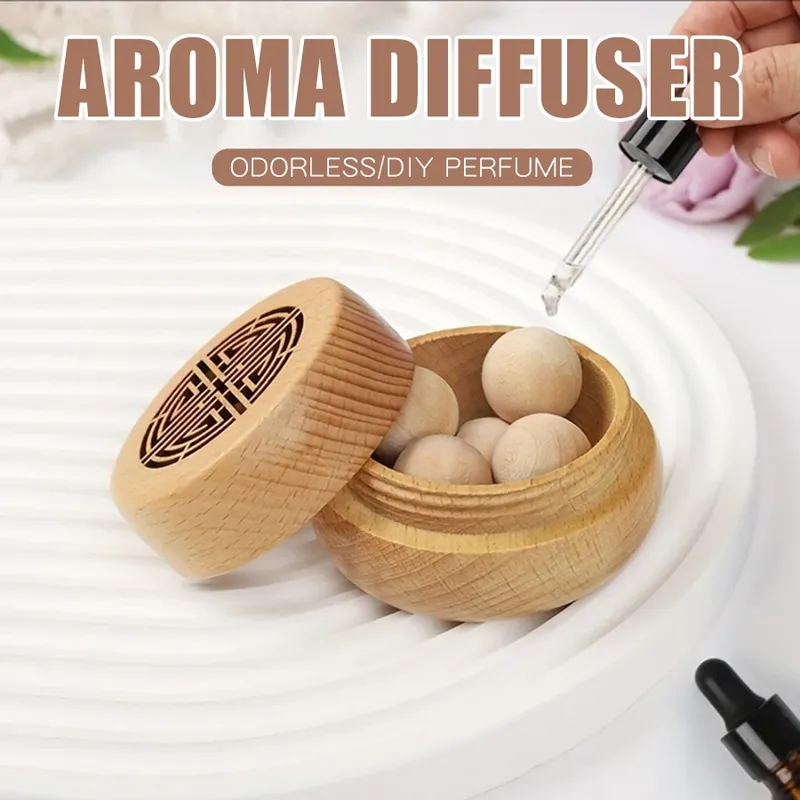 Antike tragbare kein Parfüm DIY Duft Holzkiste Aroma Diffusor Dekorationen Artikel Wohnzimmer Schlafzimmer Auto Wohnaccessoires