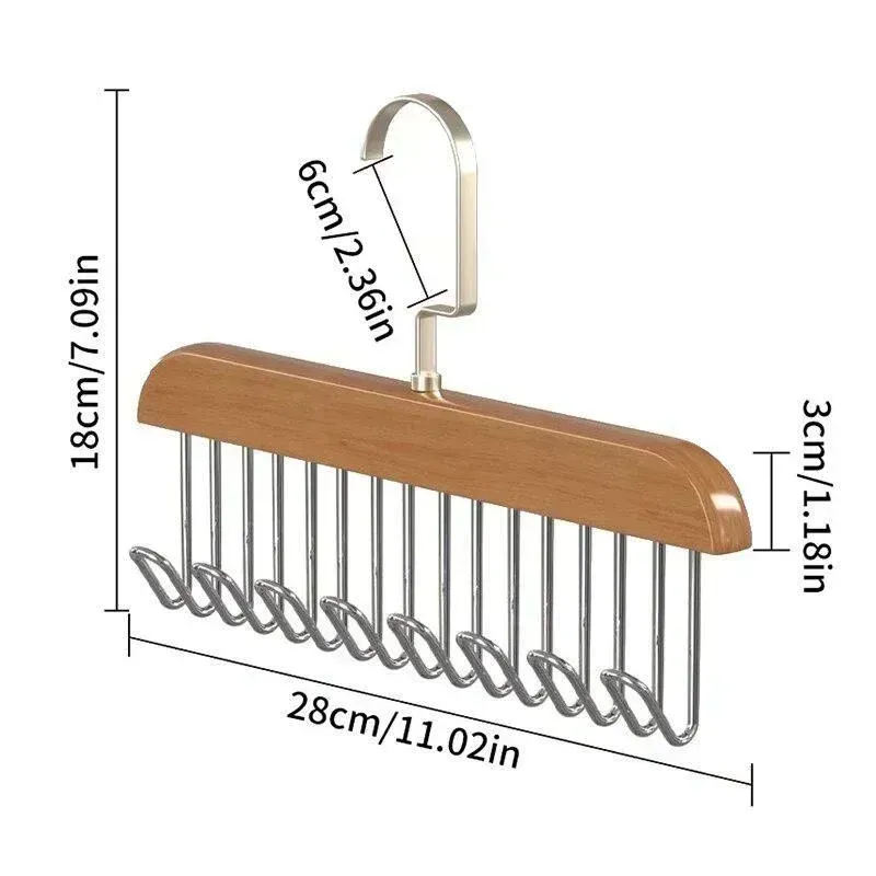 Massivholz Kleiderbügel Haken Frauen Lagerung Bh Kleiderbügel Haushalt Gürtel Kleiderbügel Langlebig 8 Haken Rack Schrank Kleidung Organizer Lagerungen