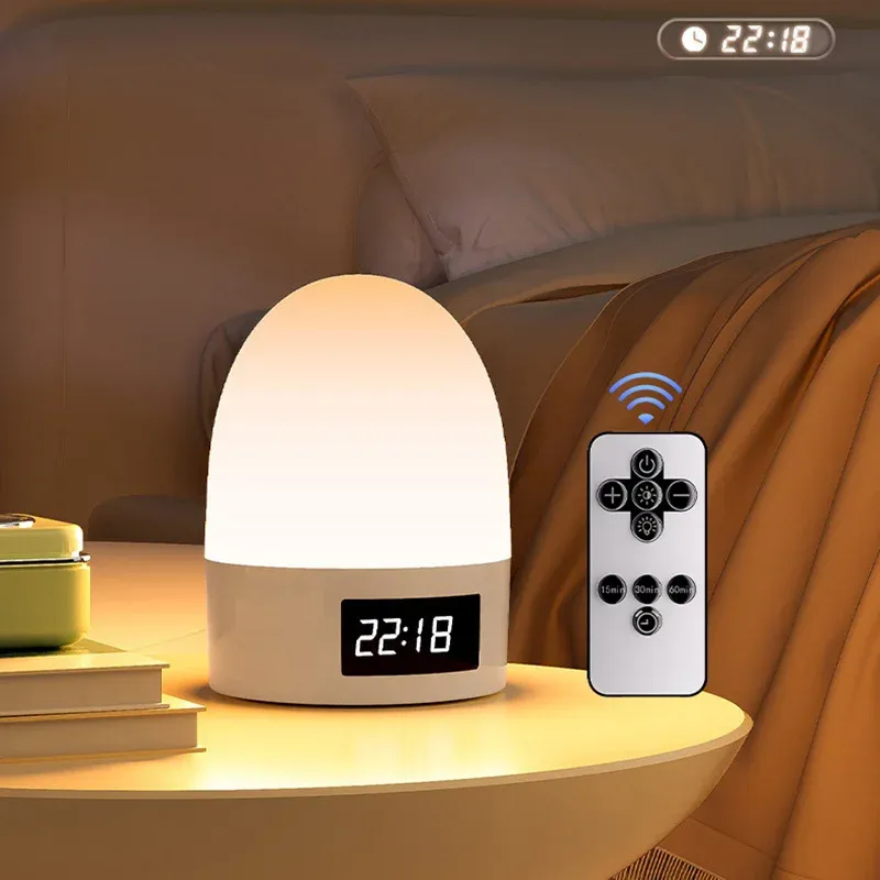 Touch-Nachtlicht, wiederaufladbar, 3-farbig, kabellos, für Babyzimmer, Nachttischlampe, USB-LED-Nachtlicht, weiches Ambient-Licht für Kinder, Geschenk