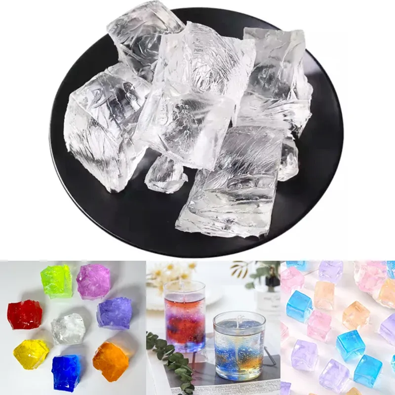 100 g/500 g/1000 g transparentes Kristall-Gelee-Wachs, DIY handgefertigte Kerzenherstellung, Zubehör, rauchfreies Duftwachsmaterial, Bastelgeschenke