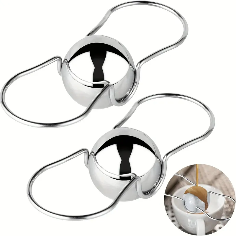 2er-Pack Espresso-Kühlkugeln für Espresso, Espresso-Kühlkugel aus Edelstahl, Espresso-Kühler, Espressomaschinen-Zubehör