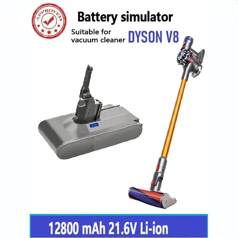 12800 mAh/9800 mAh 21,6 V für Dyson V8 Akku Absolute V8 Animal Li-Ion SV10 Staubsauger Serie wiederaufladbare Batterien