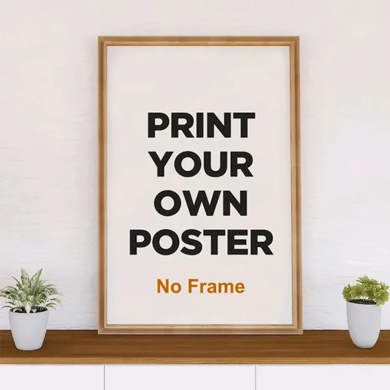 1 Stück individuelles Porträt-Landschafts-Poster-Druck, individuelles rahmenloses Leinwand-Foto, personalisiertes Geschenk, Heimdekoration für Wohnzimmer