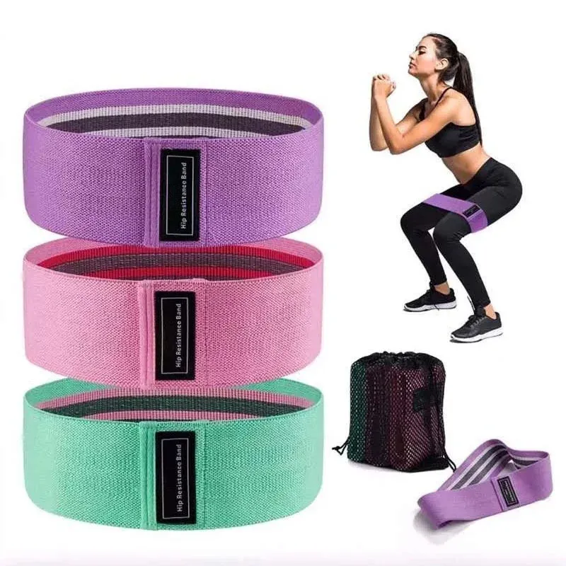 Widerstandsbänder für das Training, Stoff-Übungsbänder für Beine und Po, Trainingsbänder für Frauen und Männer für Yoga-Starter-Set