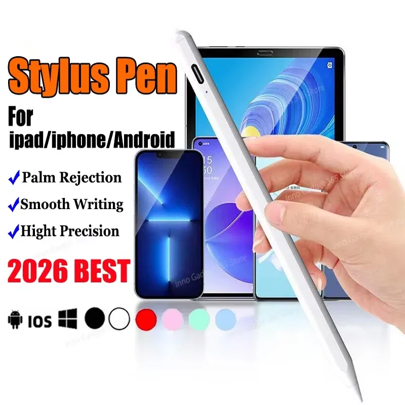 Universeller Stylus-Stift 1,5mm Feine Spitze Ohne Verzögerung Handballenerkennung Wiederaufladbar Für iPad Tablet Android Ideal Zum Zeichnen und Notieren HEISS