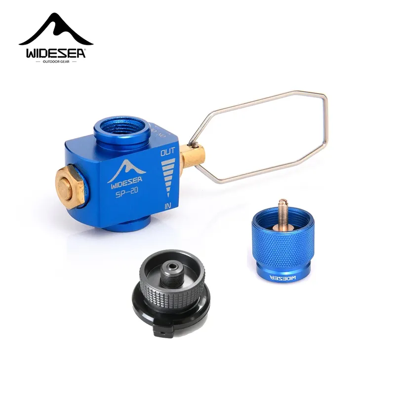 Widesea Outdoor Camping Gasherd Tank Multi Adapter Überdruckventil Nachfüllen Gasbrenner Tank Ladeadapter