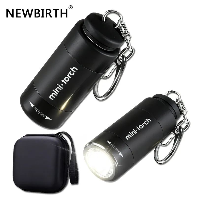 USB wiederaufladbare LED multifunktionale Tasche Schlüsselanhänger Taschenlampe wasserdicht Outdoor Wandern Camping Mini Taschenlampe