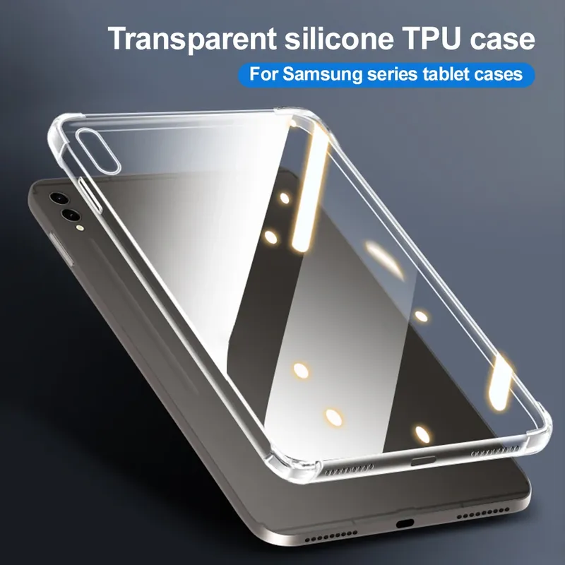 Silikon Transparent Fall Für Samsung Galaxy Tab A9 Plus S10 Fe S6 Lite S10 Lite A11 A8 S9 FE Plus S7 FE S8 Plus Abdeckung Funda