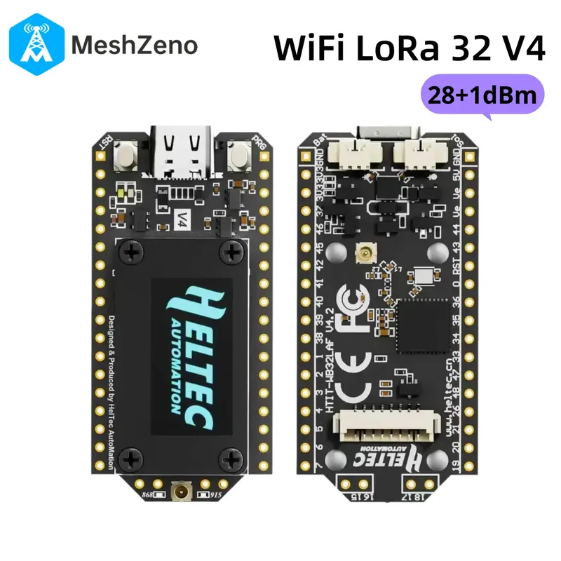 Heltec LoRa32 V4 ESP32-S3 SX1262 LoRaWAN 868 MHz 915 MHz Entwicklungsboard mit 0,96 Zoll OLED, WiFi und BLE Mesh Netzwerk für IoT