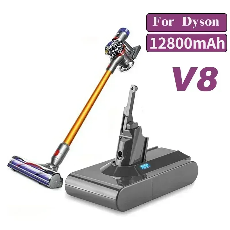 FĂŒr Dyson 12800 mAh/9800 mAh/12800 mAh V8 21,6 Volt Lithium-battry Staubsauger Batterie Wiederaufladbare Power werkzeug Batterie