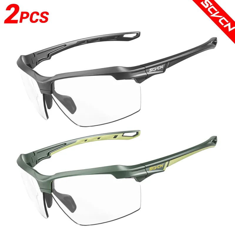 SCVCN Photochrome Radfahren Sonnenbrille Brille Fahrrad MTB Fahrrad Wandern Golf UV400 Sportbrille für Männer Frauen Baseball