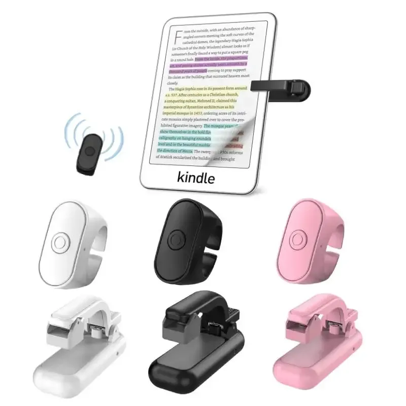 2-in-1 Page Turner Clicker Drahtlose Page Turner Fernbedienung E-Reader Telefon Kamera Aufnahme Trigger Fernbedienung für Kindle Paperwhite