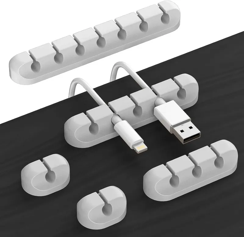 Selbstklebende Kabelhalter-Clips, Kabelmanagement, Kabel-Organizer für den Schreibtisch, USB-Ladekabel, Nachttisch, Netzkabel, Mauskabel