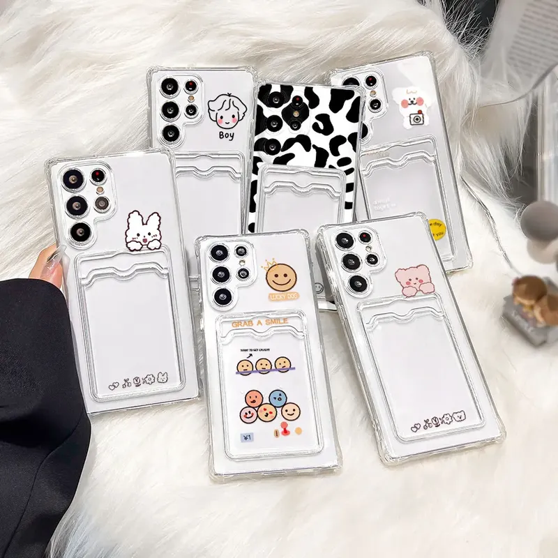 Karte Halter Telefon Fall Für Samsung Galaxy A56 5G S25 Ultra A55 A54 A53 S24 FE S23 S22 Plus a52 Karte Slot Silikon Abdeckung Funda