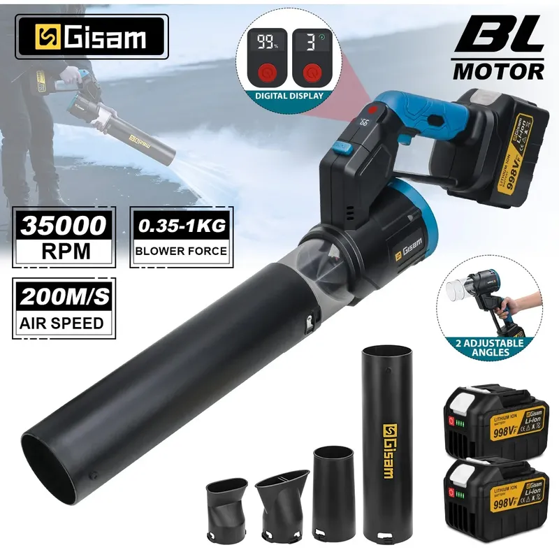GΣ 35000 U/min bürstenlose elektrische Turbogebläse, Lüfter, Luftgebläse, Hand-Laubbläser, Staubblasen für Makita 18 V-Batteriestifte